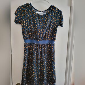 Old Navy Leopard Print and Navy Dress. Size 10